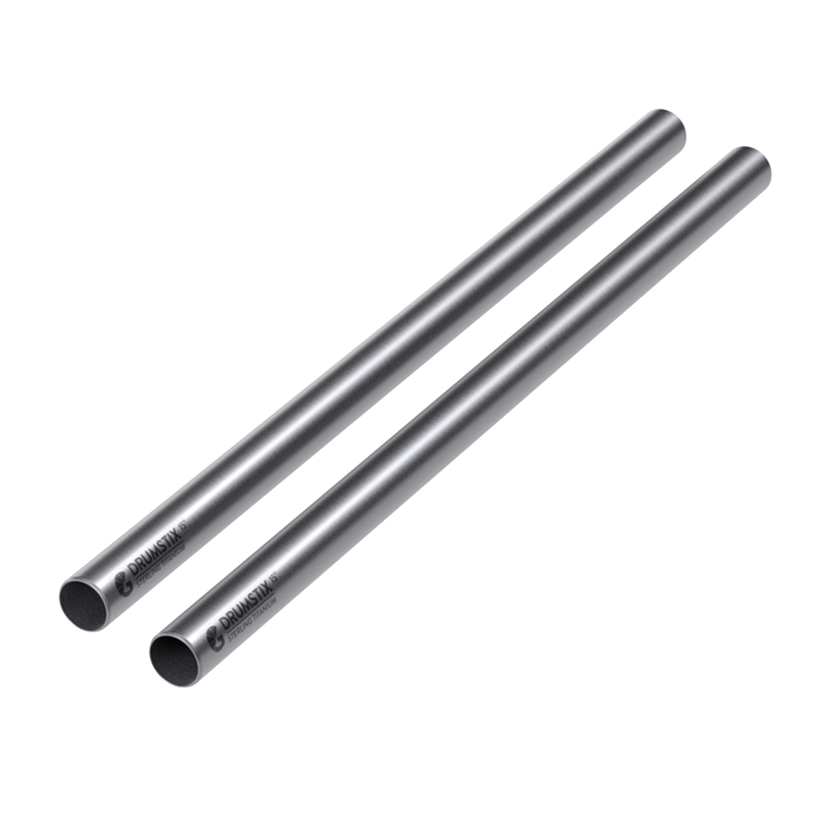 Bright Tangerine Drumstix 19mm Titanium Support Rods - 15Inch Pair (38.1cm)