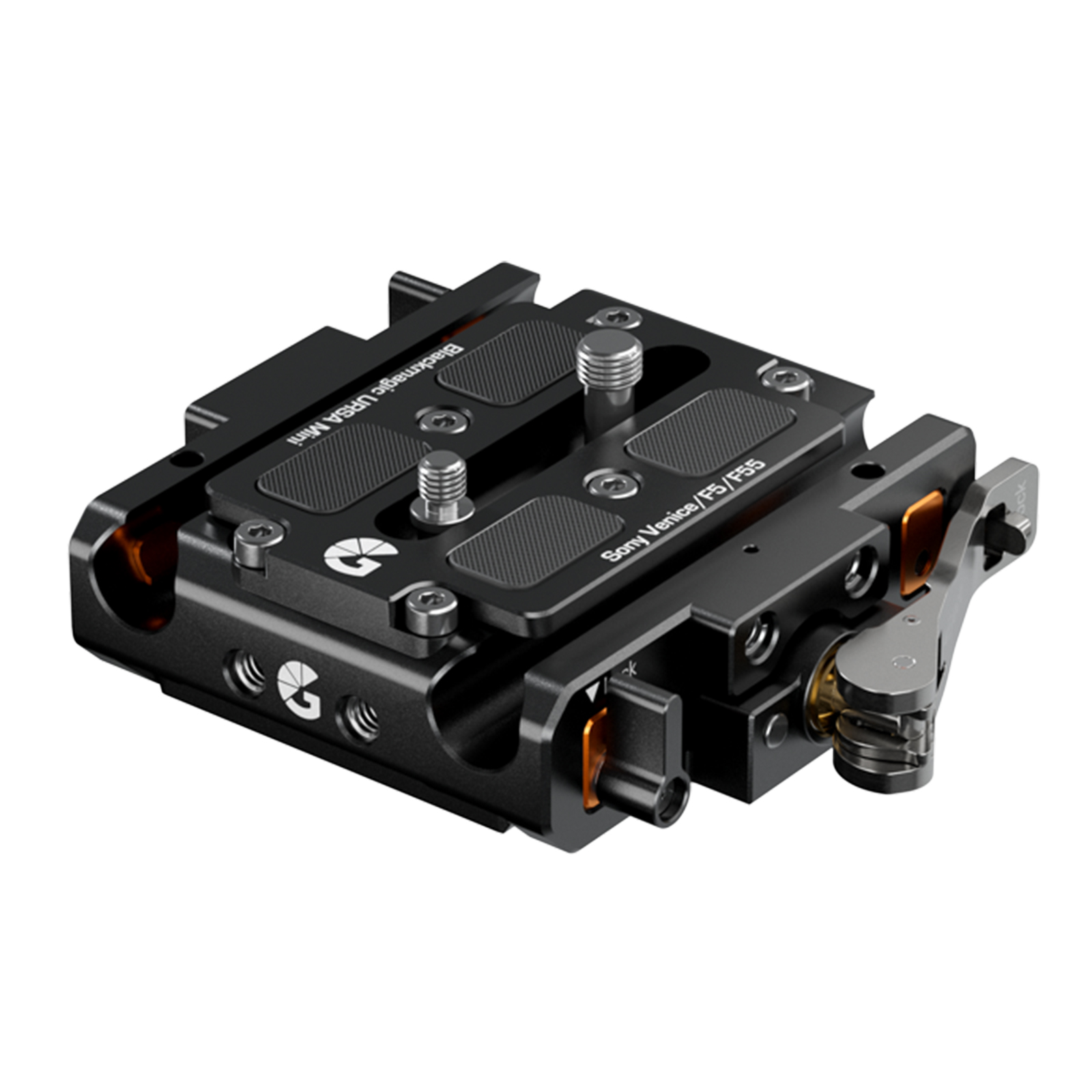 Bright Tangerine LeftField 3 15mm LWS Baseplate for Sony VENICE 1 & 2 (Standard)