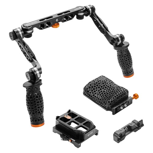 Bright Tangerine LeftField 3 KASBAH Shoulder Pad + 15mm LWS/19mm Handle Kit