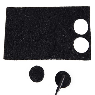 Rycote Undercovers Black - 100 Undercovers/100 Stickies Original