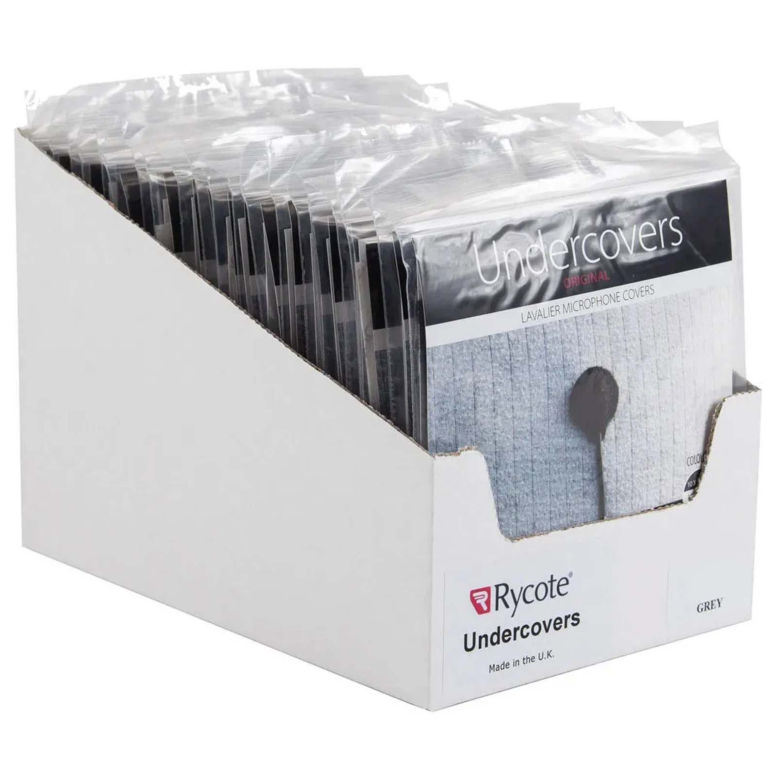 Rycote Undercovers Grey - 25 packs x 30 Undercovers/30 Stickies Original