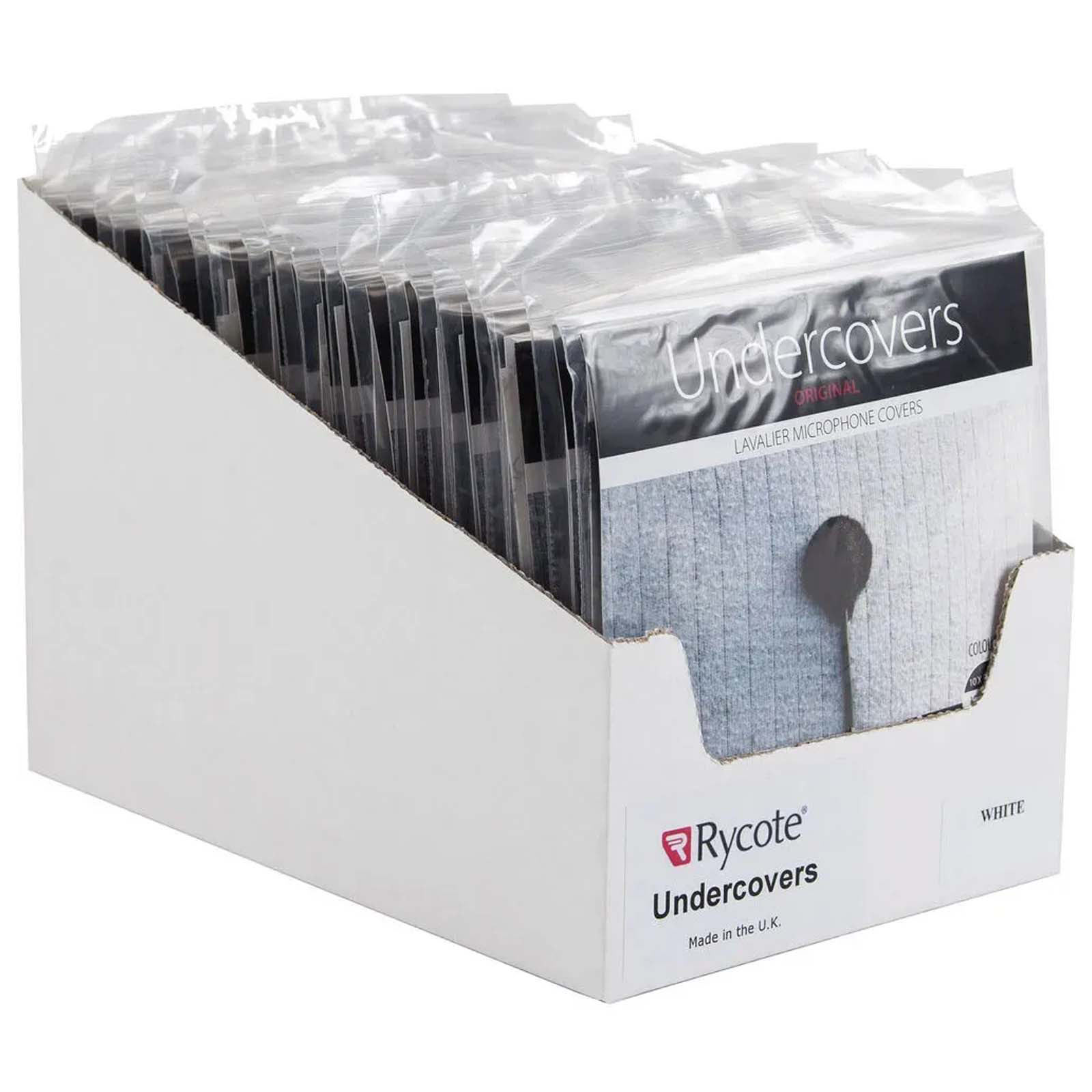 Rycote Undercovers White - 25 packs x 30 Undercovers/30 Stickies Original