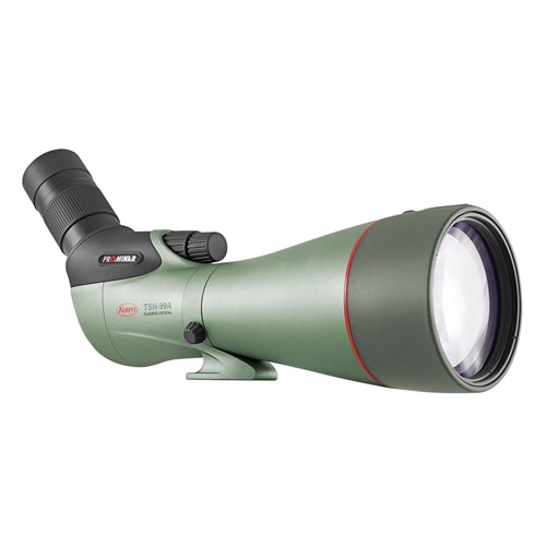Kowa TSN-99A 99mm Prominar Pure Fluorite Spotting Scope - Angled with TE+11WZ II Zoom Eyepiece