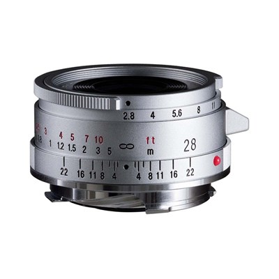 Voigtlander 28mm f2.8 Aspherical VM Color-Skopar Type II Lens for Leica M - Silver