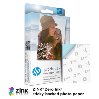 HP Sprocket ZINK Paper 20 Pack 2x3