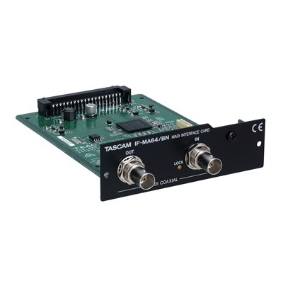 Tascam IF-MA64-BNMADI Interface card for DA-6400 and DA-6400DP BNC Coax connection