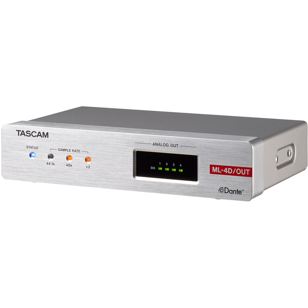Tascam ML-4D-OUT-X 4 Line Out DANTE Converter with DSP XLR Connectors