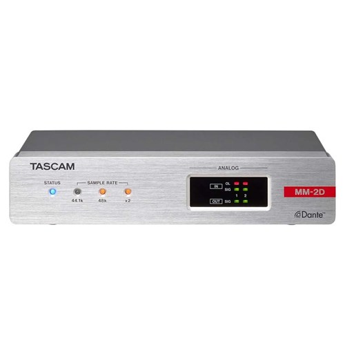 Tascam MM-2D-X 2 In and 2 Out Analog MIC and Line DANTE Converter with DSP