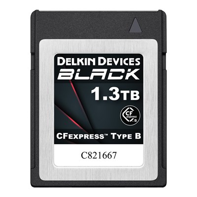 Delkin BLACK 1.3TB 1800MB/s G4 CFexpress Type B Memory Card