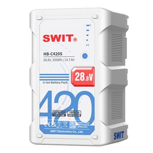Swit HB-C420S - 420Wh 500W Super-High-load 28V Battery V-Mount