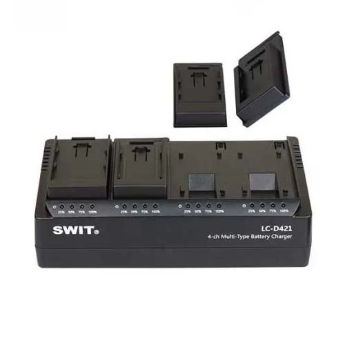 Swit LC-D421C KIT - 4-CH DV charger with 4x Canon BP Style plates