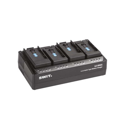 Swit LC-D421I KIT - 4-CH DV charger with 4x JVC SSL style plates
