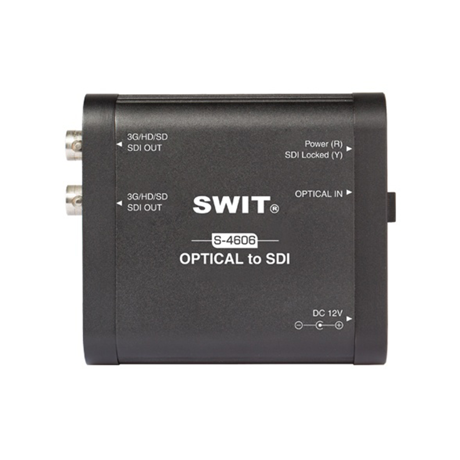 Swit S-4606 - Heavy Duty Optical Fibre to 3G-SDI converter