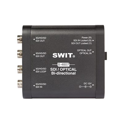 Swit S-4607 - Heavy Duty Bi-directional 3G-SDI Optical converter