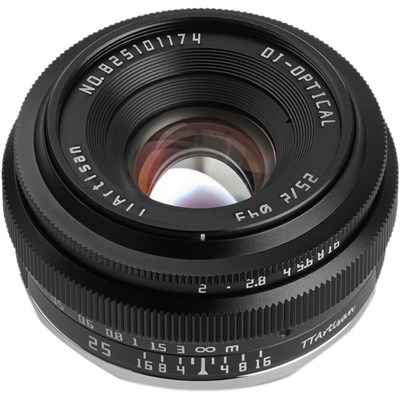 TTArtisan 25mm f2 Lens for Fujifilm X - Black
