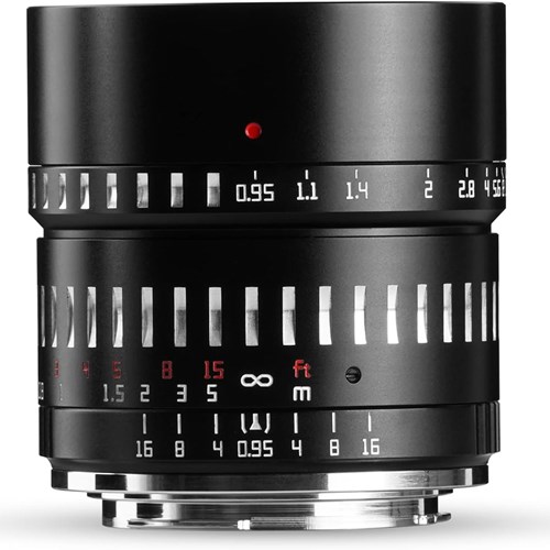 TTArtisan 50mm f0.95 Lens for Nikon Z - Black & Silver