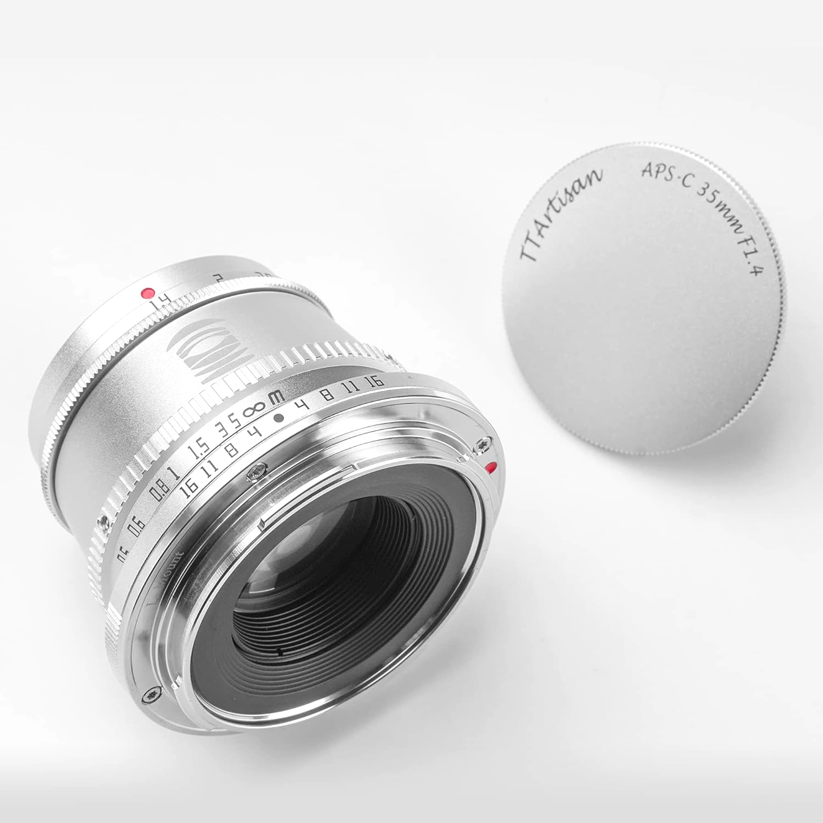 TTArtisan 35mm f1.4 Lens for Fujifilm X - Silver | Wex Photo Video