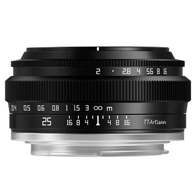 TTArtisan 25mm f2 Lens for Sony E - Black