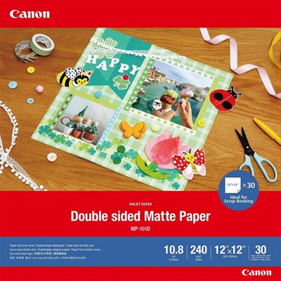 Canon MP-101D Double-sided Matte Paper 12 inch x 12 inch - 30 sheets