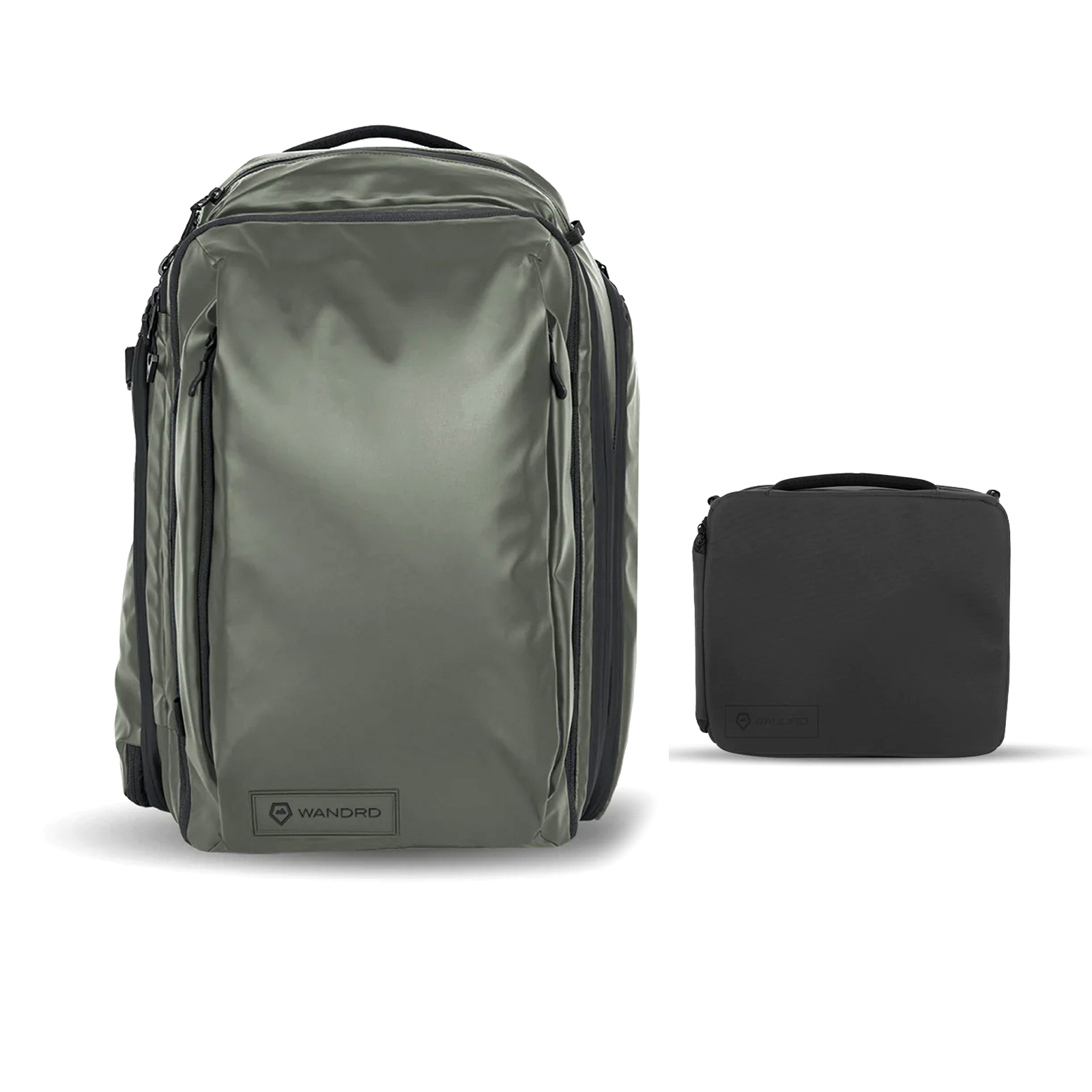 WANDRD Transit 35L Travel Backpack Essential Bundle - Wasatch Green