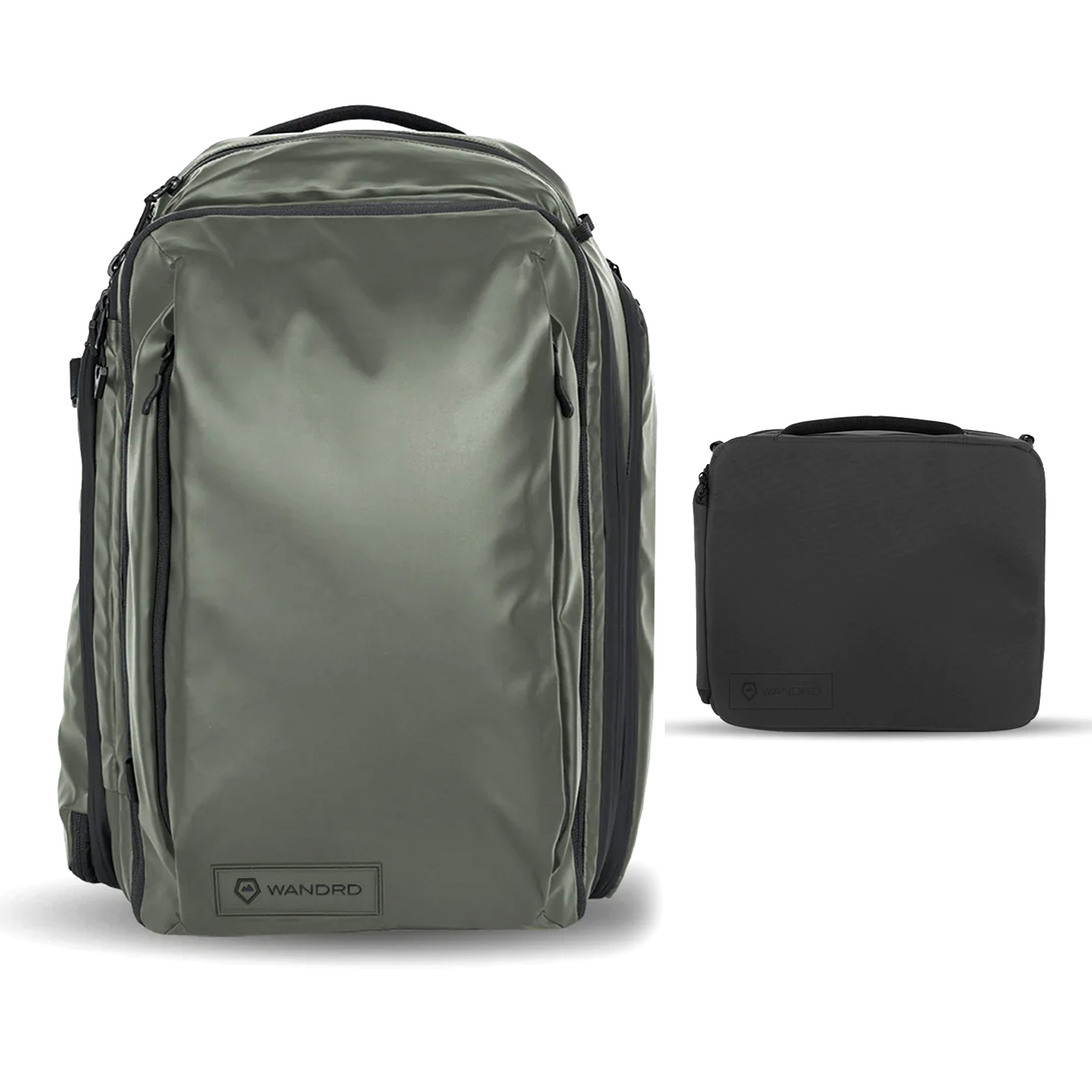 WANDRD Transit 45L Travel Backpack Essential+ Bundle - Wasatch Green