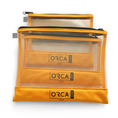 Orca OR-599 3 Transparent pouches Kit for Accessories