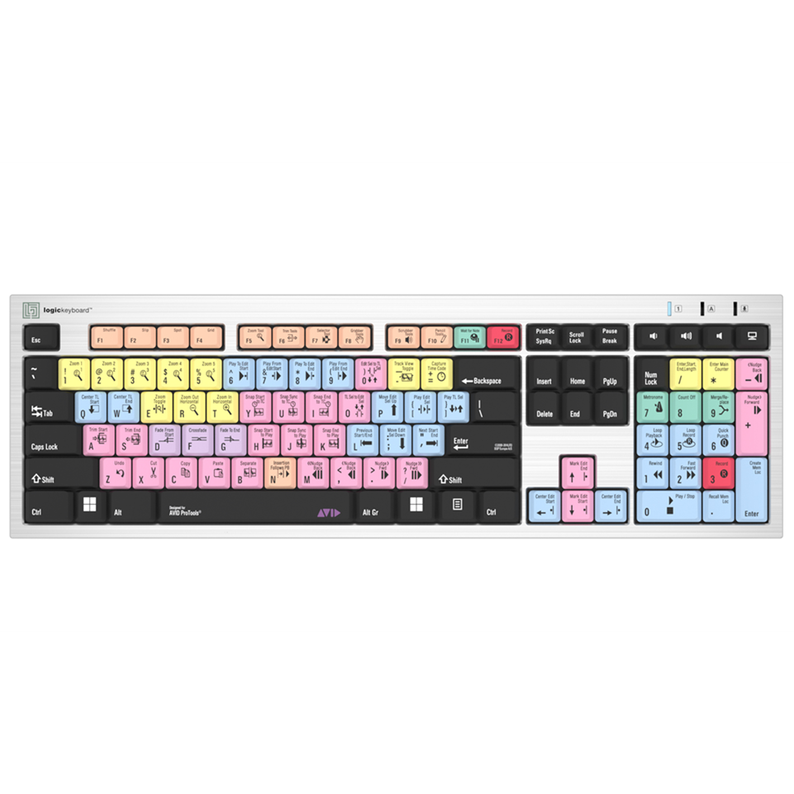 Logickeyboard Avid Pro Tools Slim Line PC Keyboard