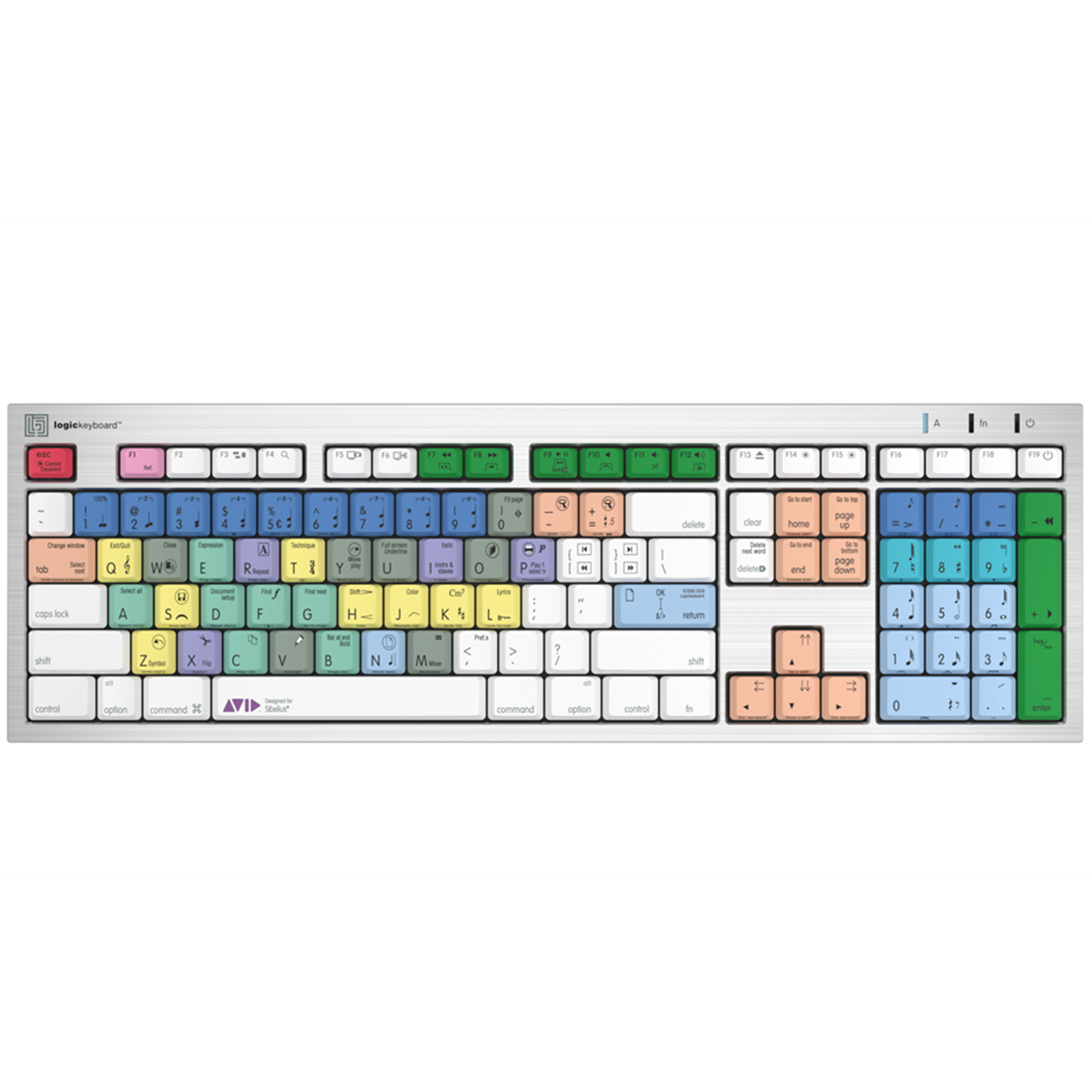 Logickeyboard Avid Sibelius 7 ALBA Mac Keyboard