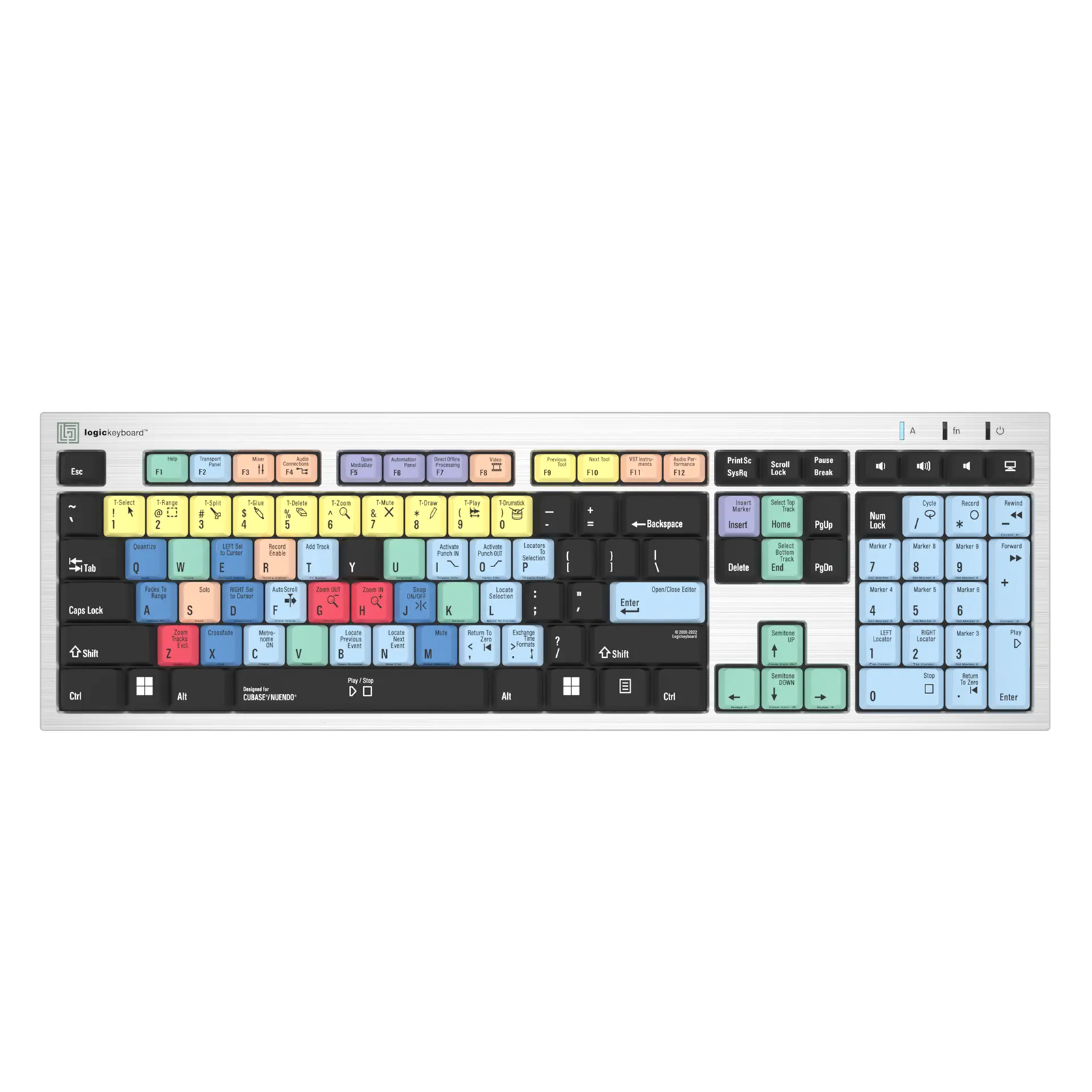 Logickeyboard Steinberg Cubase/Nuendo Slim Line PC Keyboard | Wex Photo ...