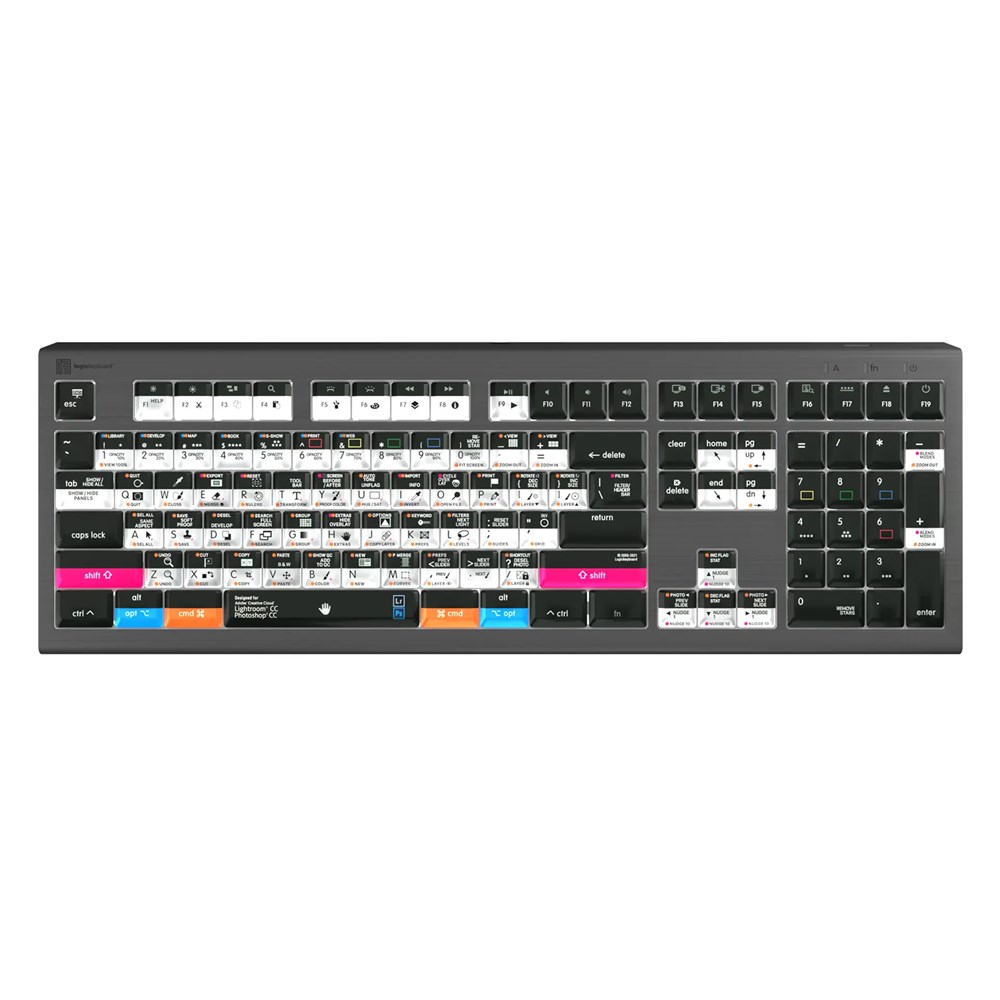 Logickeyboard Adobe Photographer PS/LR Astra 2 PC Keyboard | Wex Photo ...