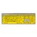 Logickeyboard XLPrint ALBA Black on Yellow Keyboard