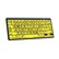 Logickeyboard XLPrint Bluetooth Black on Yellow Keyboard