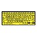 Logickeyboard XLPrint Bluetooth Black on Yellow Keyboard