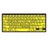 Logickeyboard XLPrint Bluetooth Black on Yellow PC Keyboard