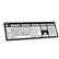 Logickeyboard Braille/Large Black on White PC Assistive Keyboard