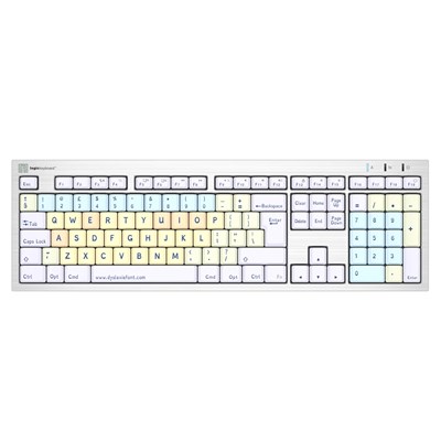 Logickeyboard Dyslexie keyboard ALBA Mac Assistive Keyboard