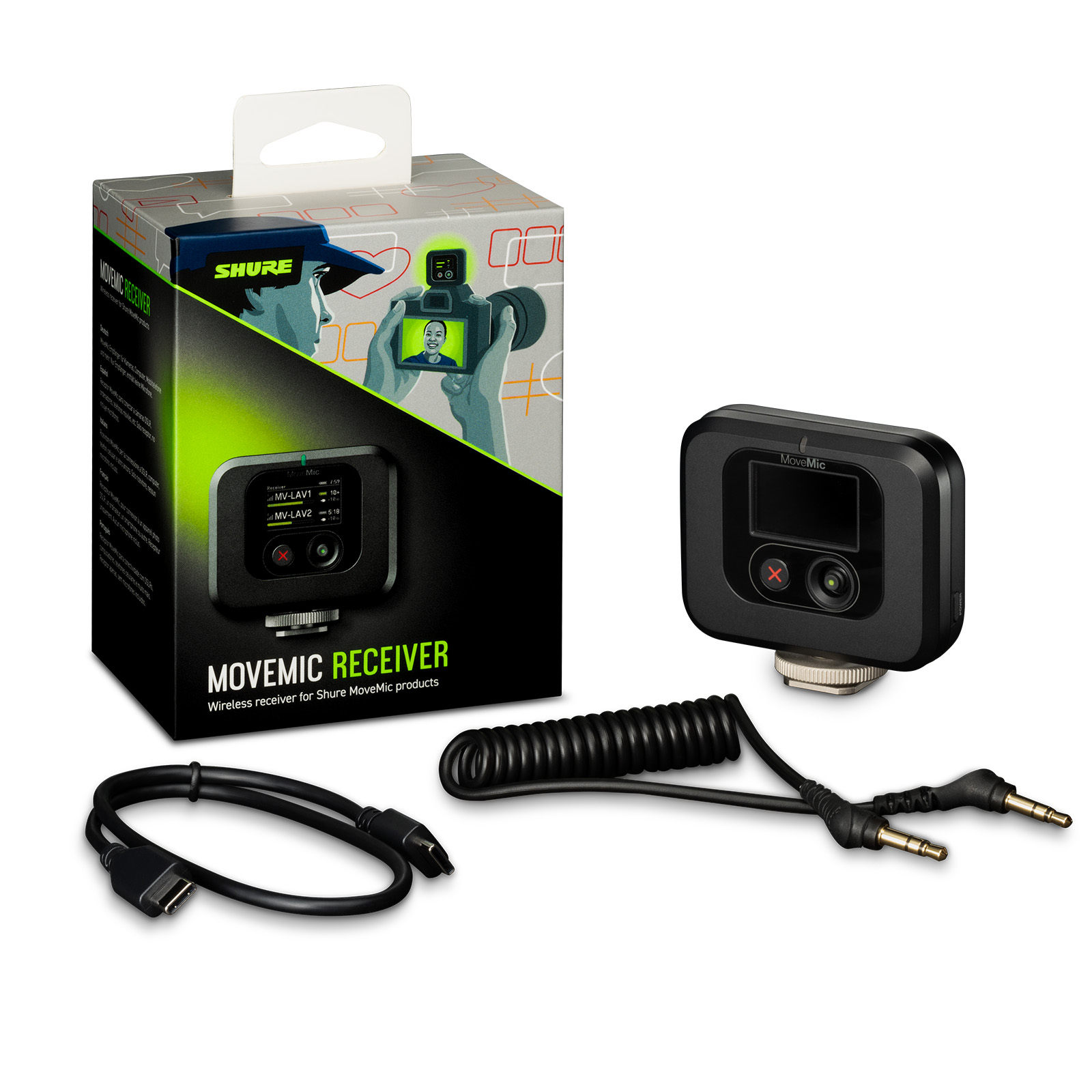 Shure MoveMic MV-R Camera Mountable plug-in Receiver