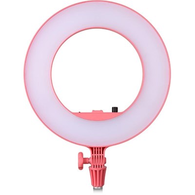 Godox LR160P - LED Ring Light With Mirror And Smartphone Holder - Pink