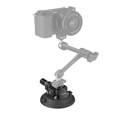 SmallRig 4 Inch Suction Cup Camera Mounting Support for Vehicle Shooting - 4122B