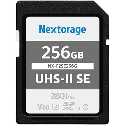 Nextorage F2 SE 256GB (280MB/s) V60 UHS-II SDXC Card