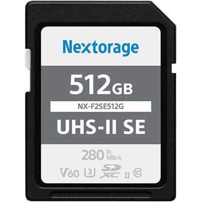 Nextorage F2 SE 512GB (280MB/s) V60 UHS-II SDXC Card