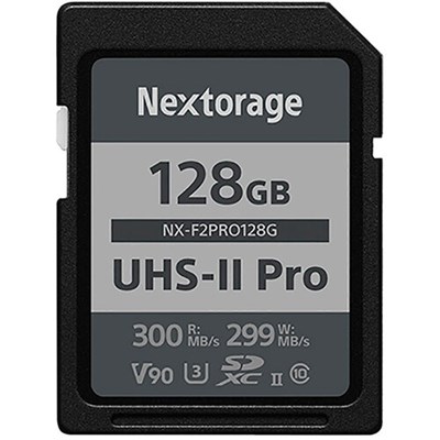 Nextorage F2 Pro 128GB (300MB/s) V90 UHS-II SDXC Card