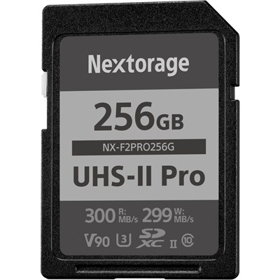 Nextorage F2 Pro 256GB (300MB/s) V90 UHS-II SDXC Card