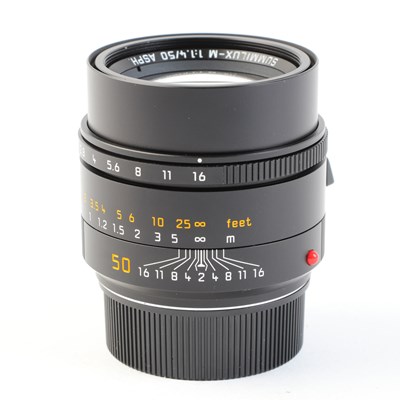 USED Leica 50mm f1.4 Summilux-M ASPH Lens (11 Blade Aperture) - Black