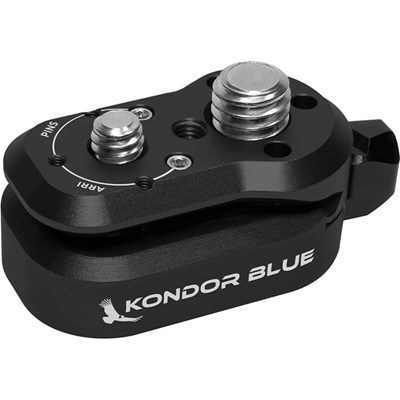 Kondor Blue Mini Quick Release Plate - Male Plate Only - Raven Black