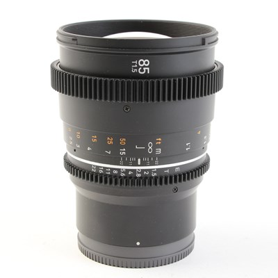 USED Samyang VDSLR 85mm T1.5 MK2 Lens for Sony E