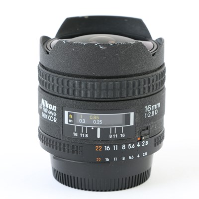 USED Nikon 16mm f2.8 D AF Fisheye Lens