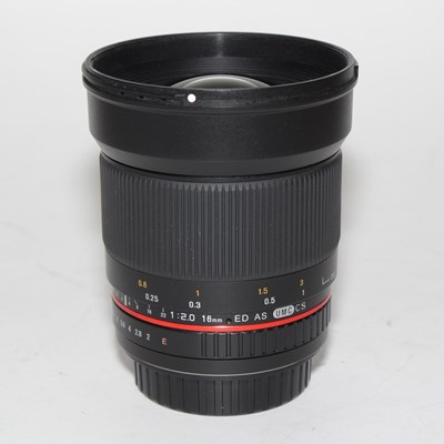 USED Samyang 16mm f2 ED AS UMC CS Lens - Canon Fit