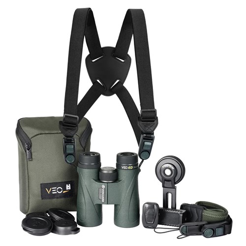 Vanguard VEO ED 10x42 Carbon Composite Binocular Bundle