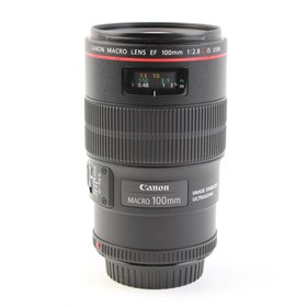 USED Canon EF 100mm f2.8L Macro IS USM Lens